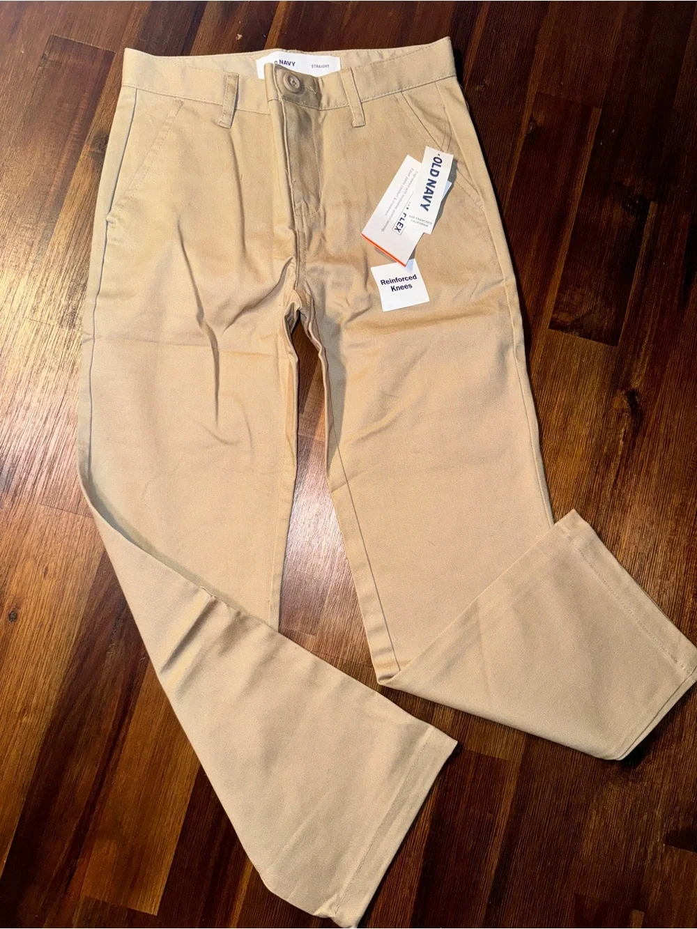 NWT Old Navy Boys Size 7 Straight Built-In Flex Khaki Pants - School Uniform